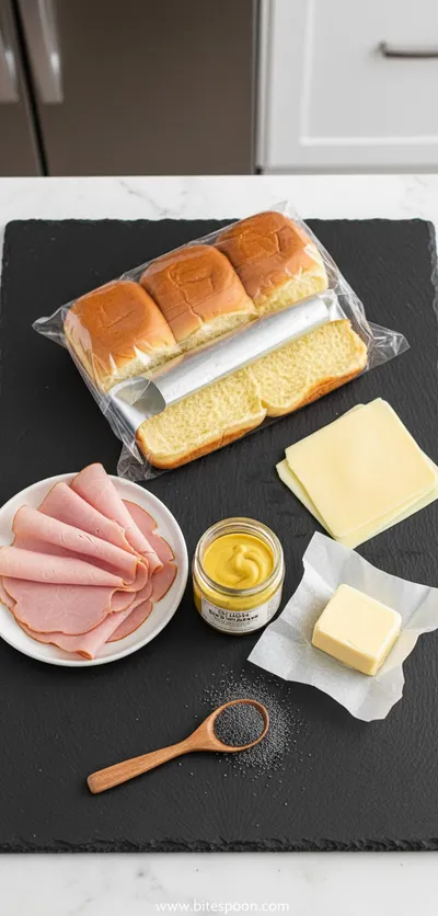 Ham and Cheese Sliders Recipe - cooking process