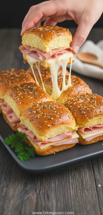 Ham and Cheese Sliders Recipe - ready to serve