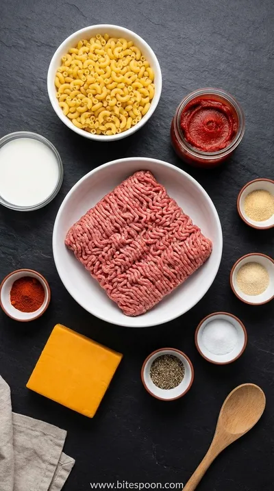 Hamburger Helper Recipe: Easy Ground Beef Meal - ingredients preparation