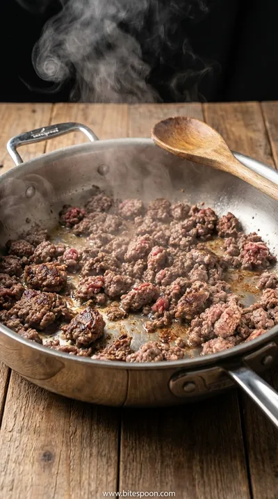 Hamburger Helper Recipe: Easy Ground Beef Meal - cooking process