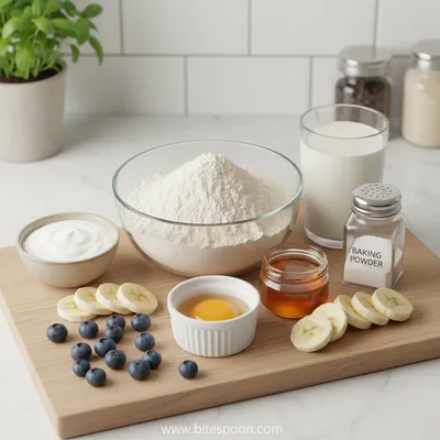Healthy Fluffy Pancakes For Breakfast - cooking process