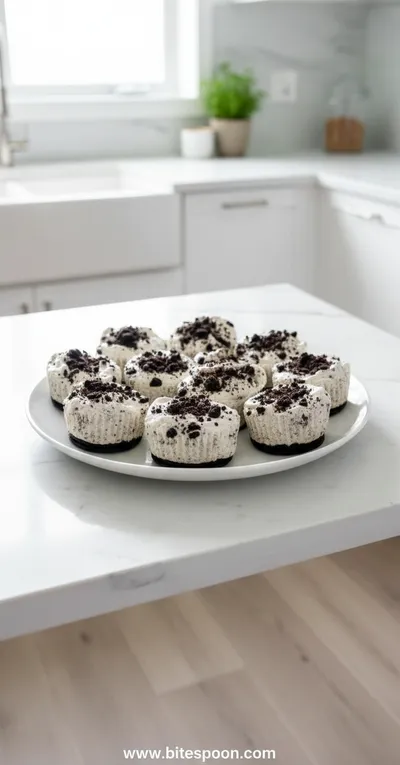 Healthy No-Bake Oreo Cheesecake Bites