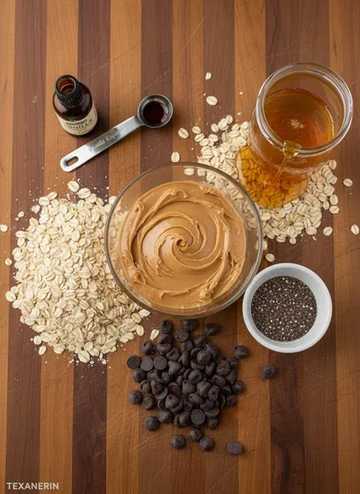 Healthy Peanut Butter Balls - cooking process