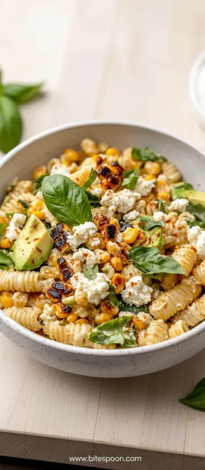 Healthy Street Corn Pasta Salad