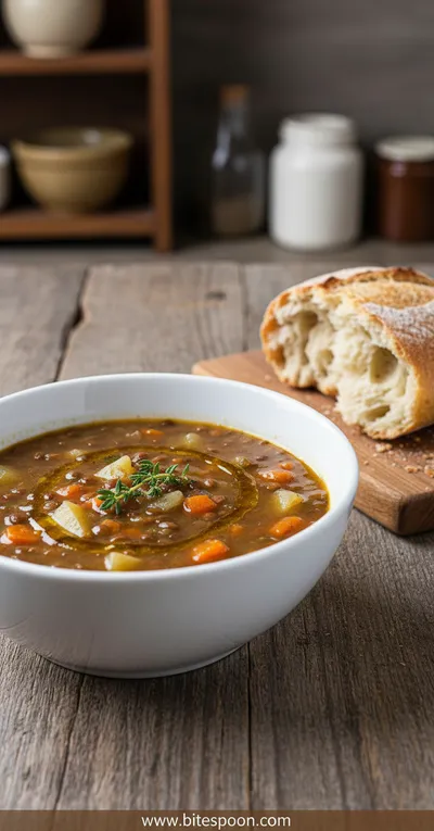 Hearty Lentil and Potato Soup Recipe with Comforting Benefits - ready to serve