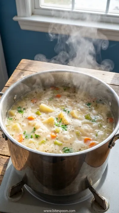 Hearty Potato Soup: Quick and Easy Recipe - cooking process