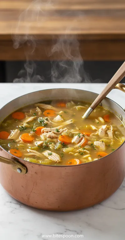 Hearty Turkey Soup Recipe From Leftovers - cooking process