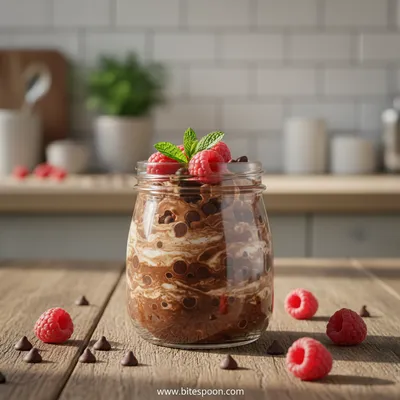 High Protein Chocolate Overnight Oats: Healthy Breakfast