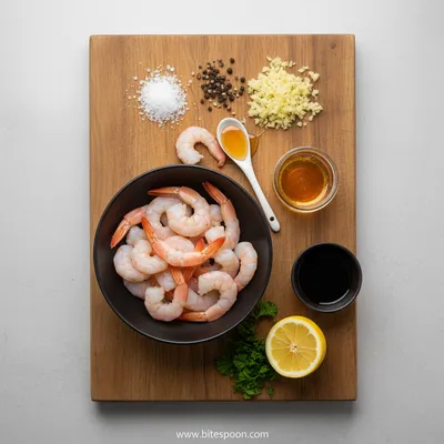 High-Protein Honey Garlic Shrimp - cooking process