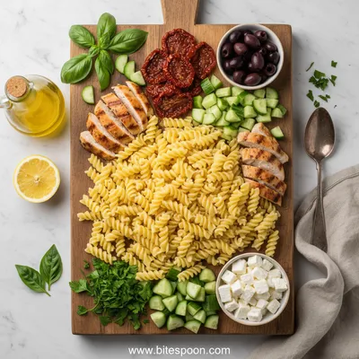 High-Protein Italian Pasta Salad - cooking process