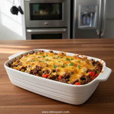 High Protein Low Carb Philly Cheesesteak Casserole