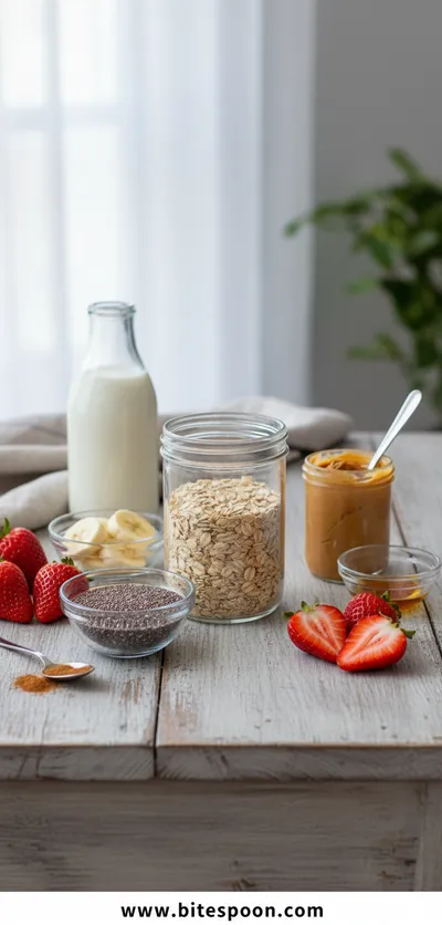High-Protein Overnight Oats - cooking process