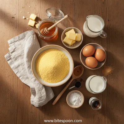 Easy Honey Cornbread Cookies - cooking process