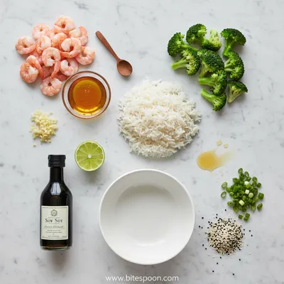 Honey Garlic Shrimp Bowls – Quick & Easy - cooking process