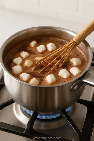 Hot Cocoa With Marshmallows - ingredients preparation
