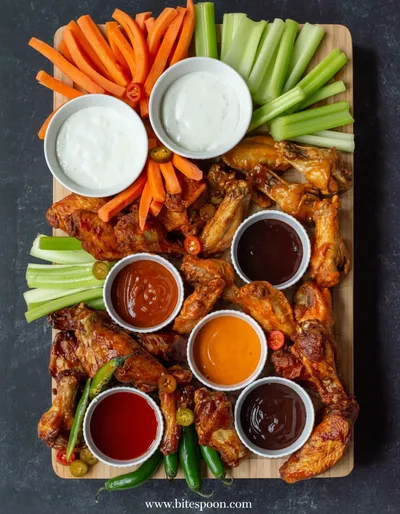 Hot Wing Charcuterie Board: Perfect Super Bowl Party Food
