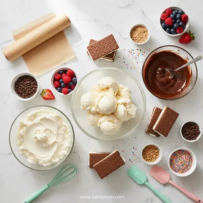 Ice Cream Sandwich Cake - cooking process