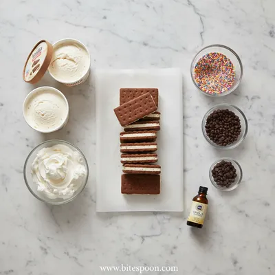 Ice Cream Sandwich Cake – Easy No‑Bake Dessert - ingredients preparation