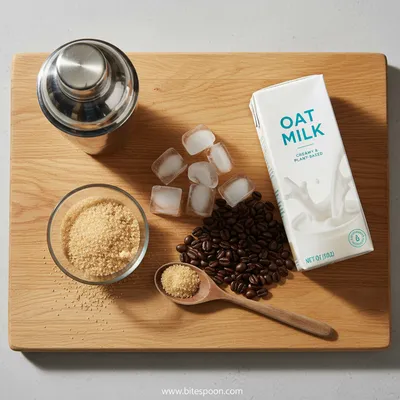 Iced Brown Sugar Oatmilk Shaken Espresso - cooking process