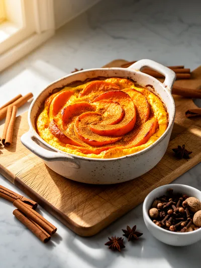 Healthy Pumpkin Cottage Cheese Bake Recipe