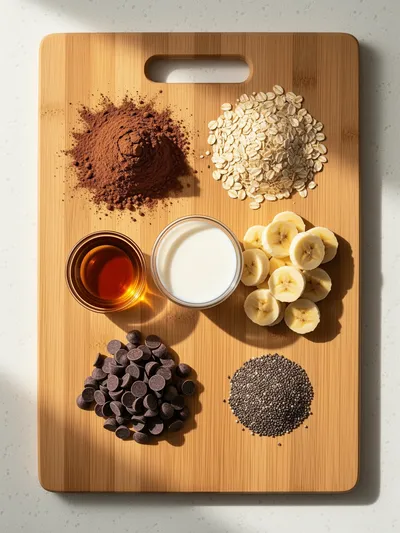 Brownie Batter Overnight Oats - ready to serve