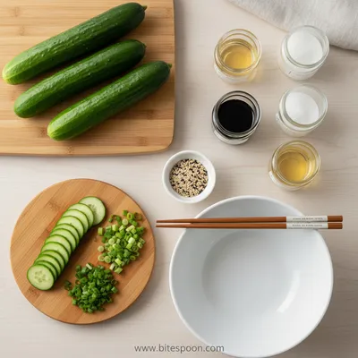 Japanese Cucumber Salad – Easy Fresh Side - cooking process