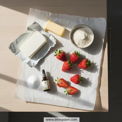 Keto Strawberry Cheesecake Fat Bombs - cooking process