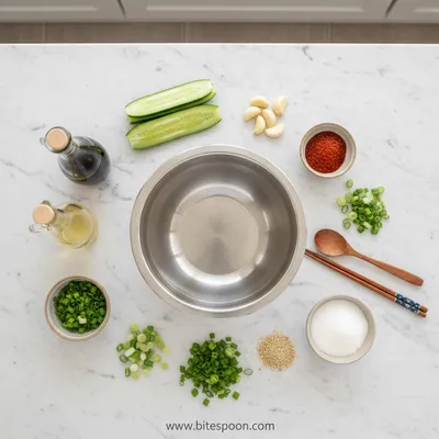 Korean Cucumber Salad – Spicy Tik Tok Style - cooking process