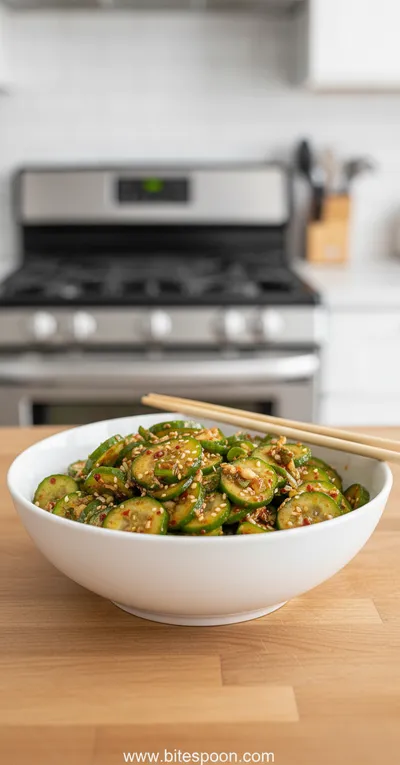Korean Cucumber Salad – Spicy Tik Tok Style
