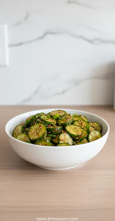 Korean Cucumber Salad – Quick & Easy Snack