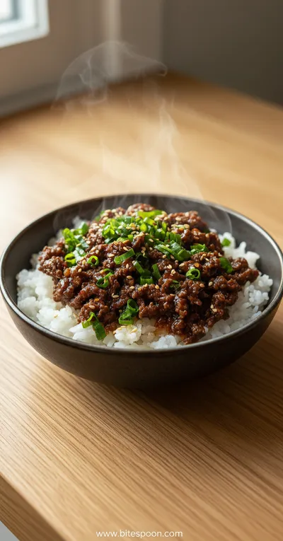 Korean Ground Beef Bowl