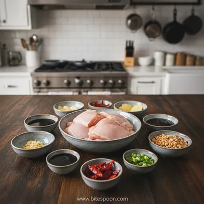 Crockpot Kung Pao Chicken - cooking process