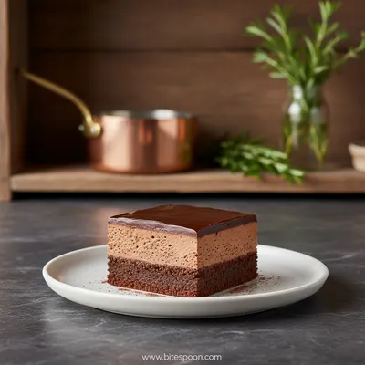Layered Chocolate Mousse Brownies
