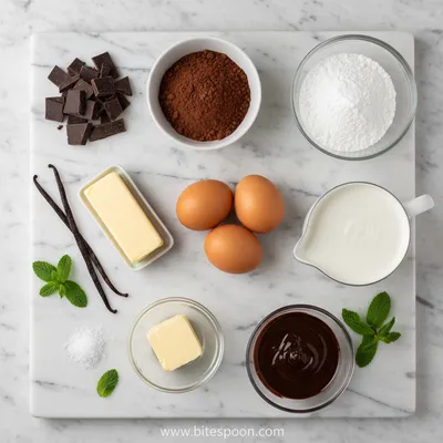 Layered Chocolate Mousse Brownies - cooking process