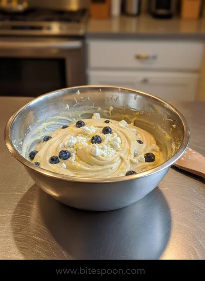 Lemon Blueberry Cottage Cheese Protein Bites - ingredients preparation