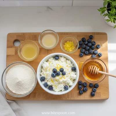 Lemon Blueberry Cottage Cheese Protein Bites - cooking process
