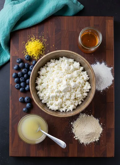 Lemon Blueberry Cottage Cheese Protein Bites - cooking process