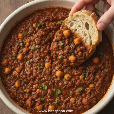 Lentil Soup - cooking process