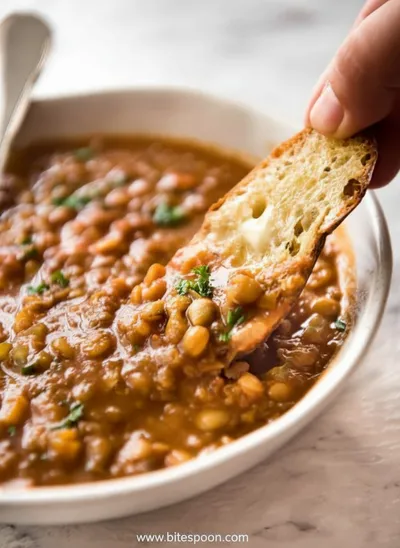 Lentil Soup - ingredients preparation