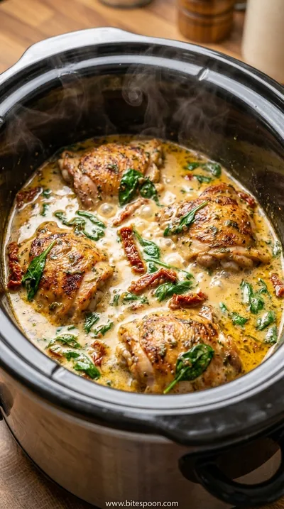 Crock Pot Marry Me Chicken - Creamy Slow Cooker Dinner - cooking process