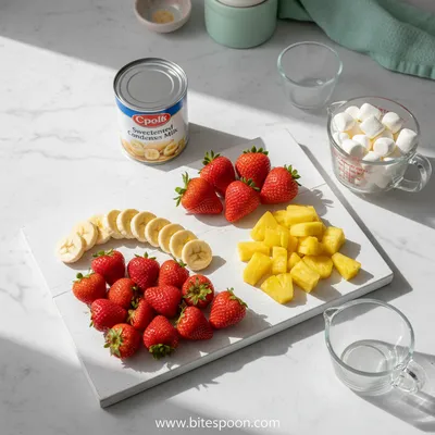 Marshmallow Fruit Dip – Quick & Easy 2‑Ingredient Snack - cooking process