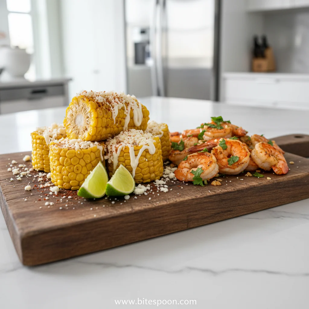Mexican Street Corn and Shrimp Recipe