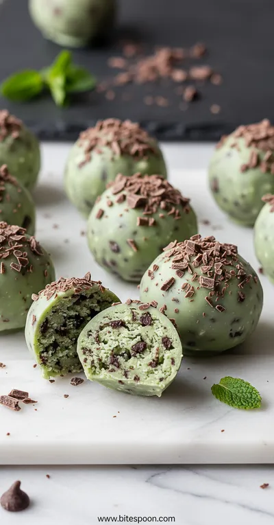 Mint Chocolate Chip Protein Balls: Quick & Energizing Recipe