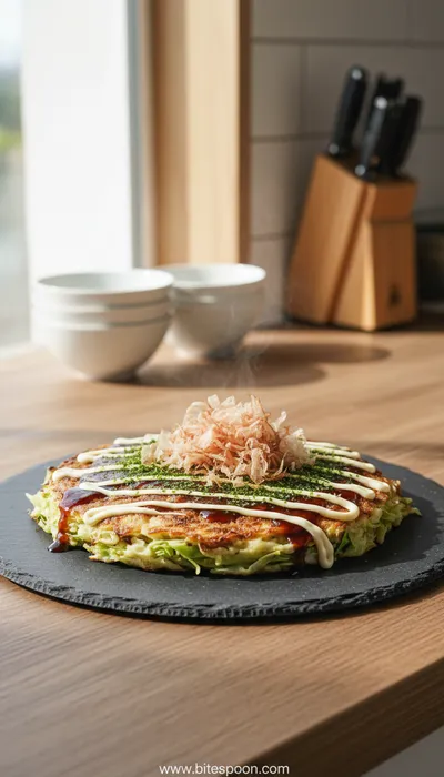 Okonomiyaki: Japanese Savory Pancake Recipe