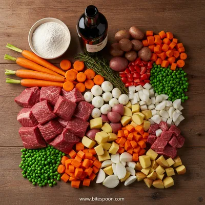 Old Fashioned Beef Stew - cooking process