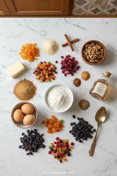 Old Fashioned German Fruit Cake - cooking process