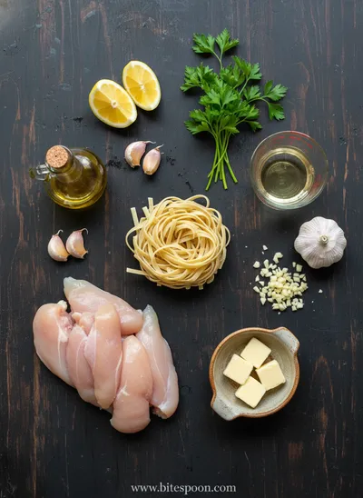Olive Garden Chicken Scampi Recipe - cooking process