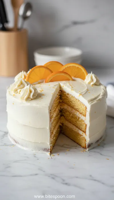 Orange Creamsicle Cake – Dreamy Slice of Sunshine