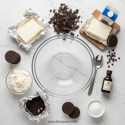 Oreo No-Bake Cheesecake Cups - cooking process