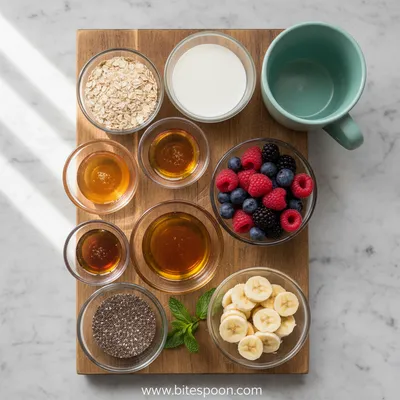 Overnight No-Cook Refrigerator Oatmeal - cooking process